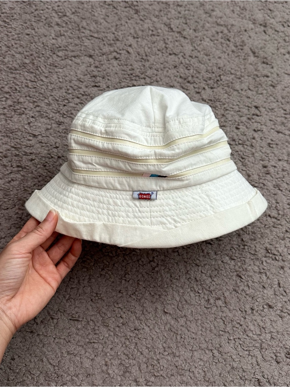 K-Swiss Cream Bucket Hat Womens